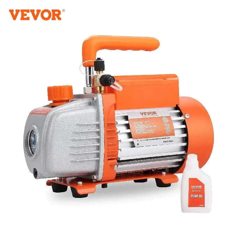 HVAC Vacuum Pump 1 & 2 Stage 3.5–7 CFM AC120V Refrigeration Tool-5CFM 250W 2 Stage / United States