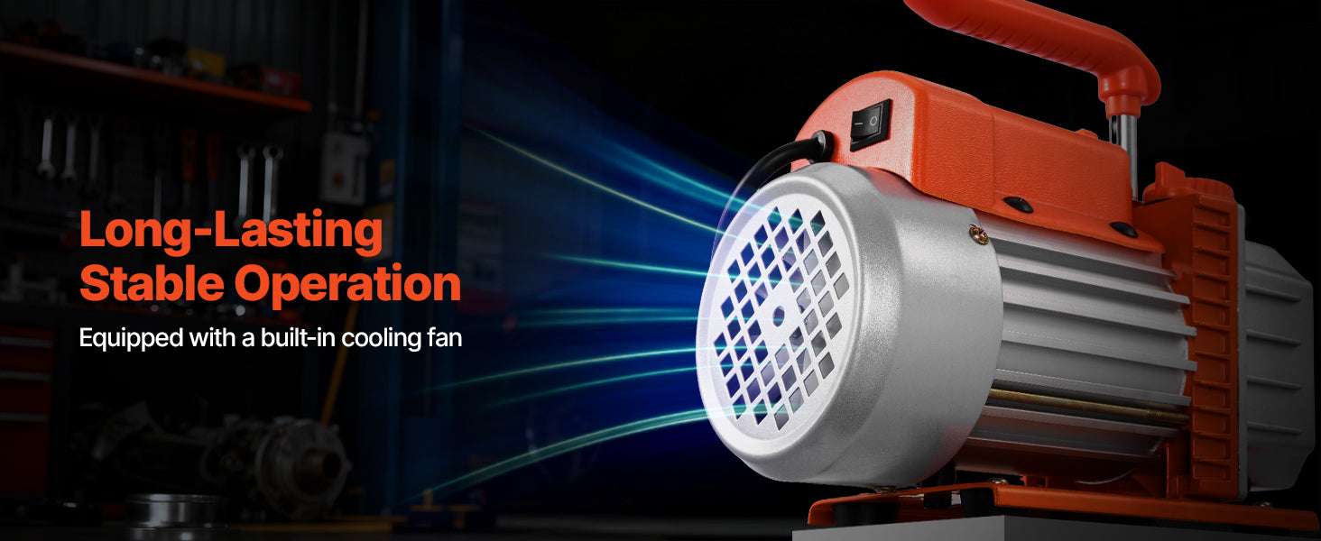 HVAC Vacuum Pump 3.5–7CFM Rotary Vane for AC Systems-3.5CFM 180W 1 Stage / US / United States