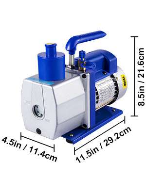 HVAC Vacuum Pump 6–12 CFM Dual Stage 1HP AC Service Tool-9 CFM 1 HP / spain