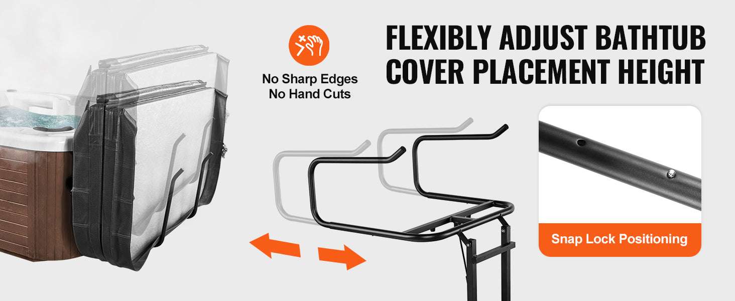 Hydraulic Hot Tub Cover Lift Adjustable Spa Cover Lifter-OnesideUnderneath / United States