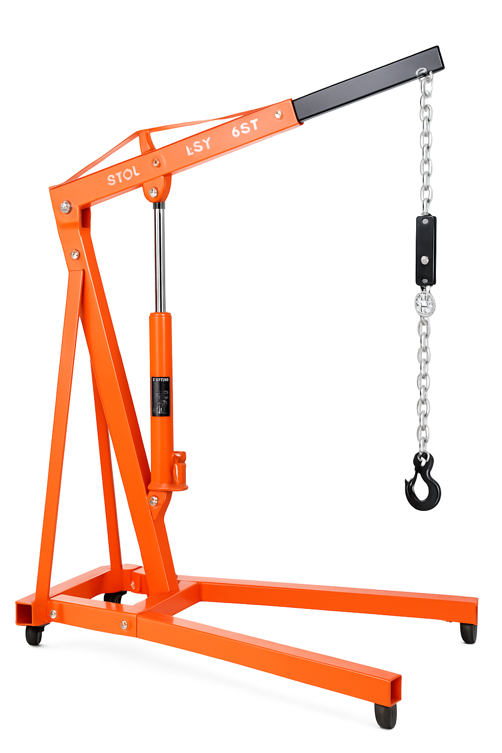 Hydraulic Long Ram Jack 3 Ton with Single Piston Pump and Clevis Base