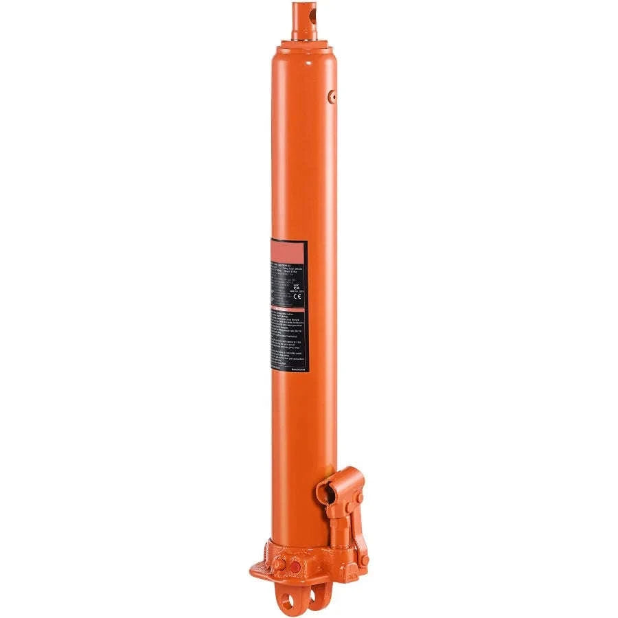Hydraulic Long Ram Jack 3 Ton with Single Piston Pump and Clevis Base-United States / Default