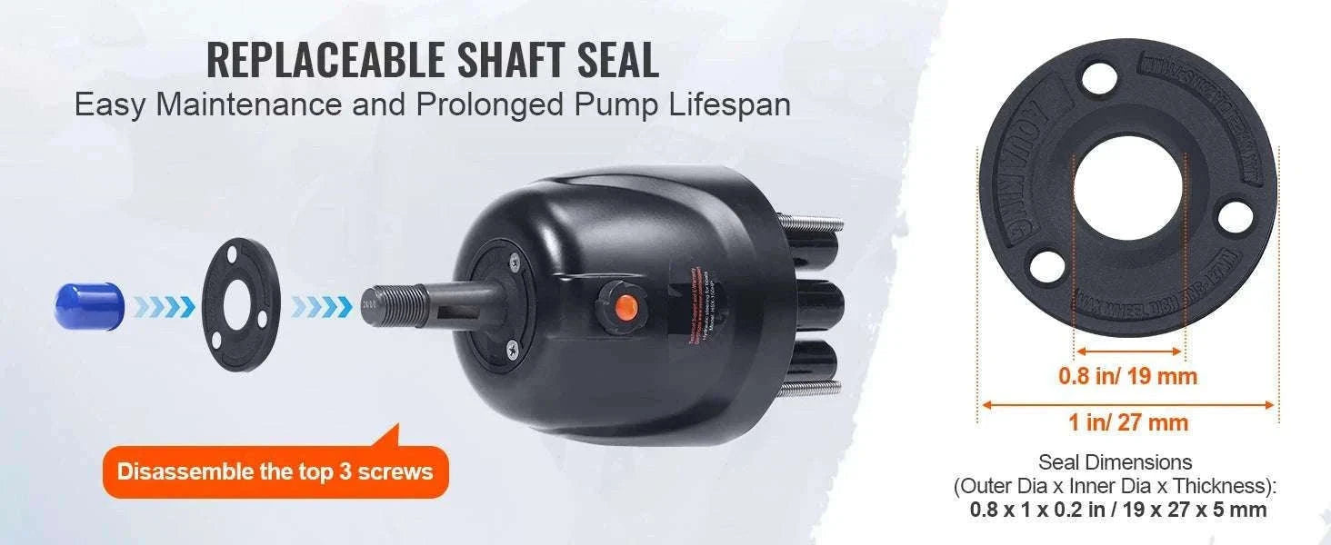 Hydraulic Outboard Steering Kit 90HP–300HP with Pump & 24/26FT Hoses-300HP 26FT / spain