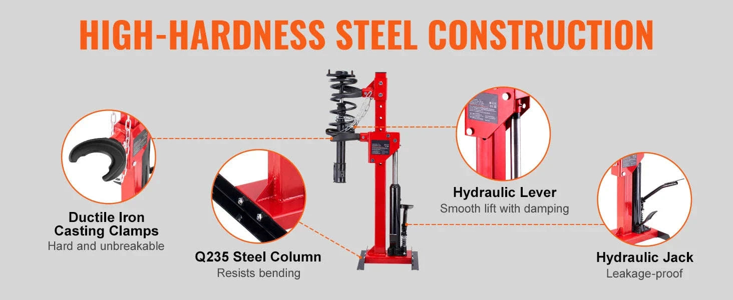 Hydraulic Strut Spring Compressor 4.5 Ton Load Capacity-CZECH REPUBLIC