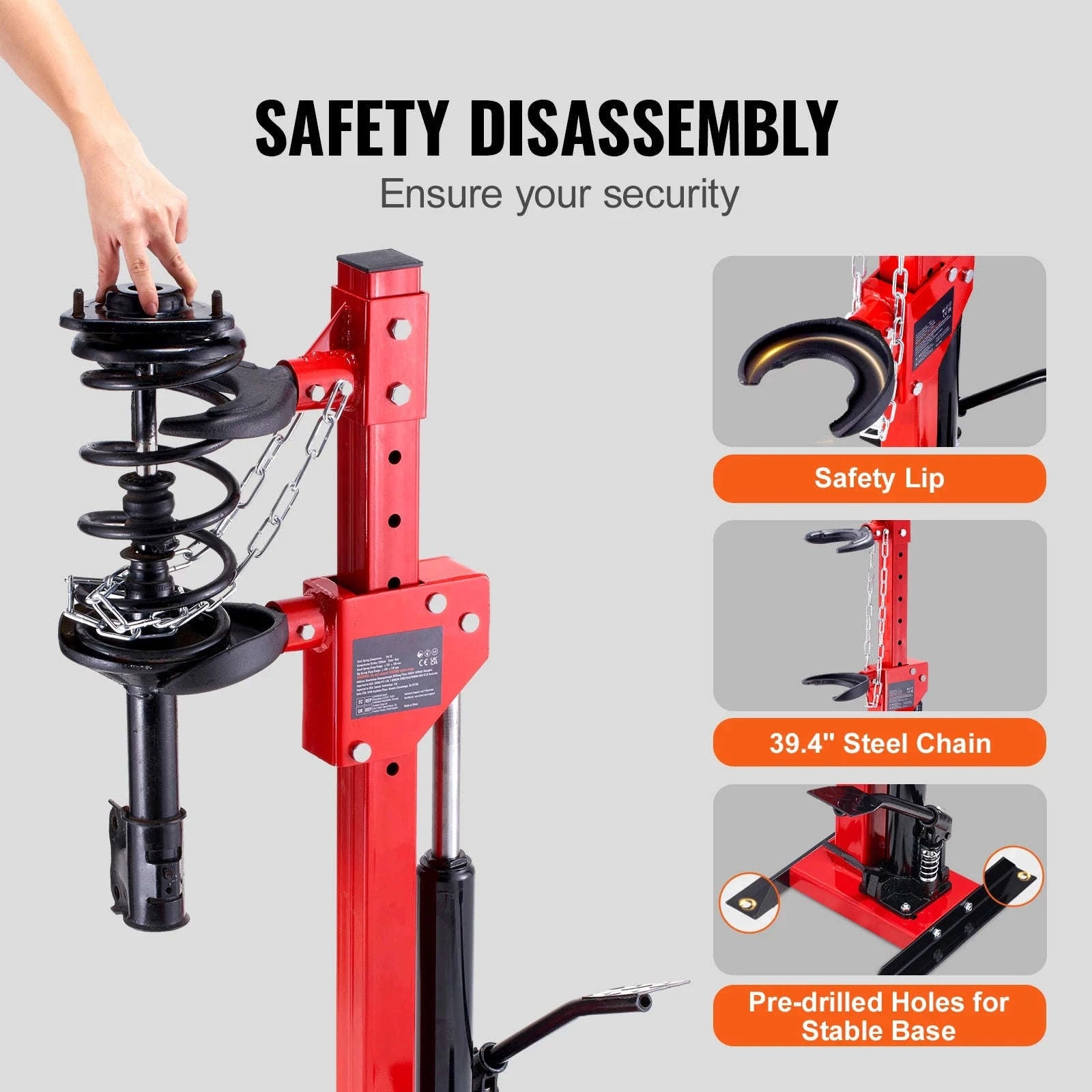 Hydraulic Strut Spring Compressor 4.5 Ton Load Capacity-CZECH REPUBLIC