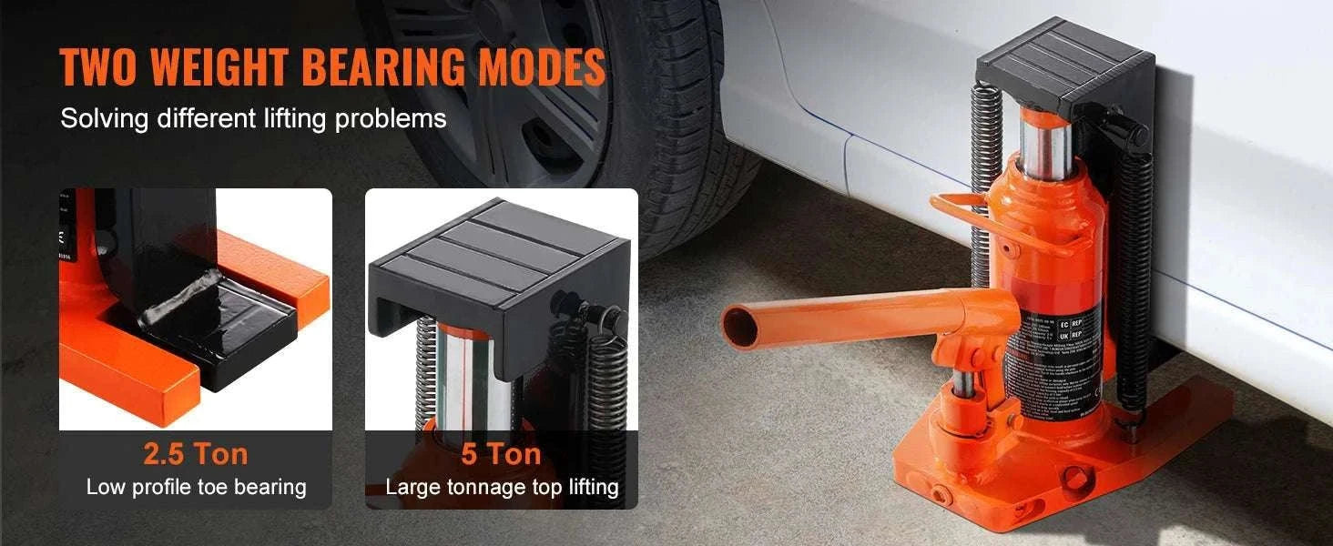 Hydraulic Toe Jack 2.5T Toe / 5T Top Lift for Low Clearance Lifting-2.5T / GERMANY