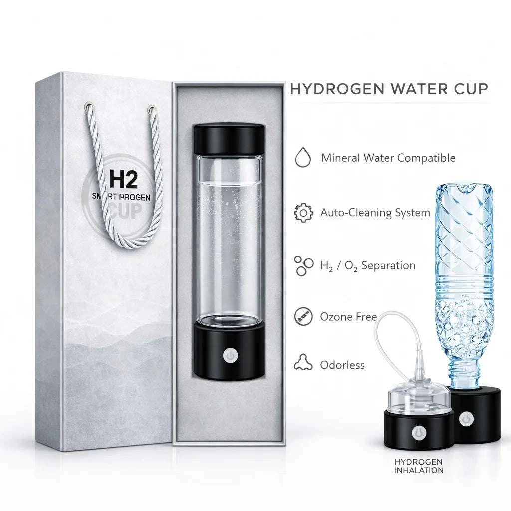 Hydrogen Water Bottle 12000PPB Generator with SPE/PEM Technology-12000PPB / CN