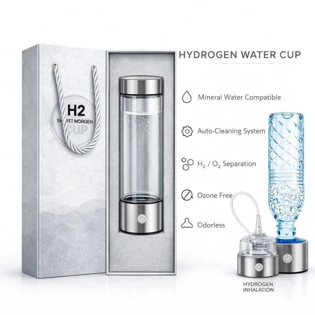 Hydrogen Water Bottle 12000PPB Generator with SPE/PEM Technology-12000PPB / CN
