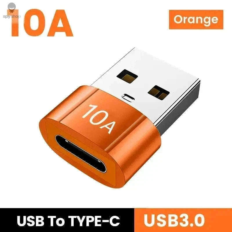 HyperLink 10A OTG USB-C Adapter for Fast Charging and USB 3.0-BlackA