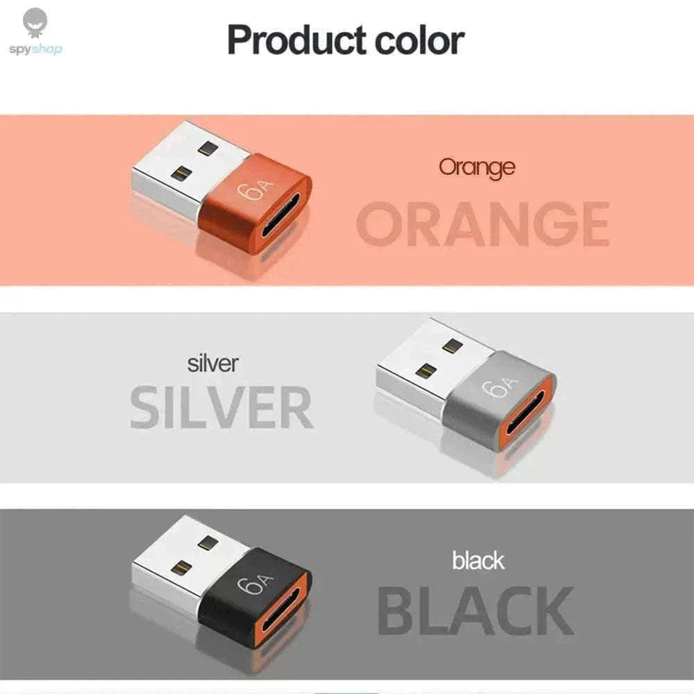 HyperLink 10A OTG USB-C Adapter for Fast Charging and USB 3.0-BlackA