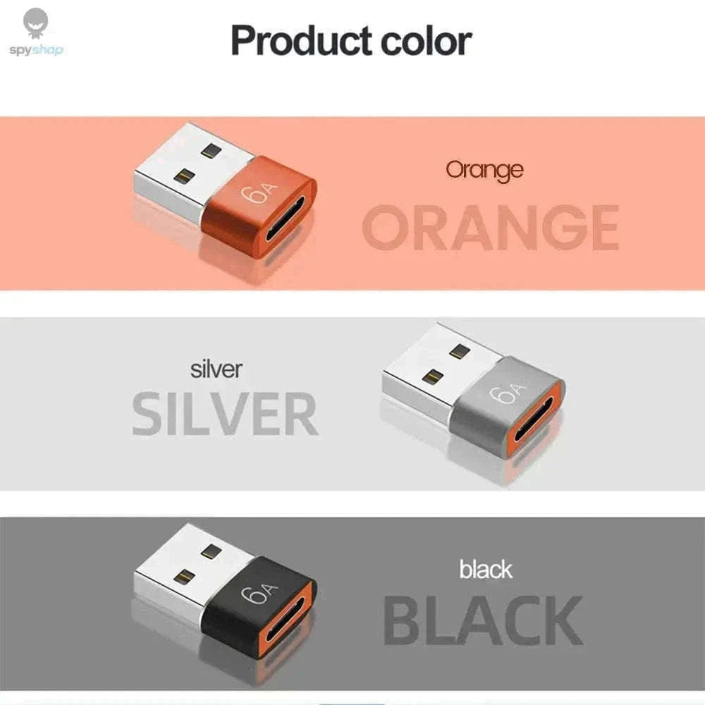 HyperLink 10A OTG USB-C Adapter for Fast Charging and USB 3.0-BlackA