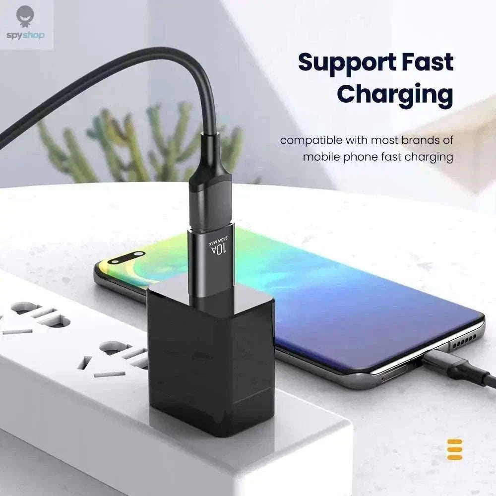 HyperLink 10A OTG USB-C Adapter for Fast Charging and USB 3.0-BlackA
