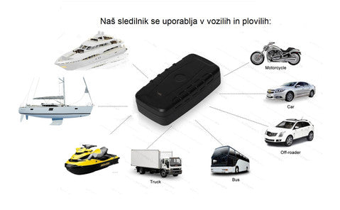 GPS sledilnik na baterije in magnet, vodoodporen za vsaj 30 dni aktivnega sledenja na eno polnjenje - brez naročnin