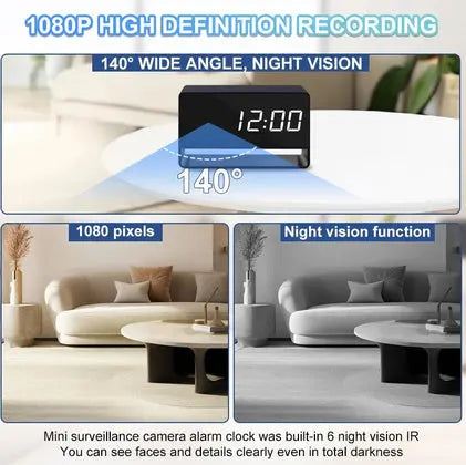 Hidden IP Camera Desk Clock with Global Remote Viewing – Discreet Surveillance from Anywhere - Spy-shop.com