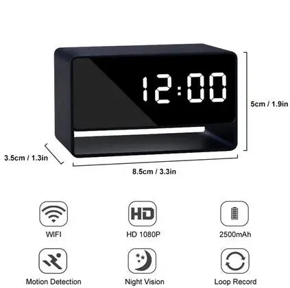 Hidden IP Camera Desk Clock with Global Remote Viewing – Discreet Surveillance from Anywhere - Spy-shop.com