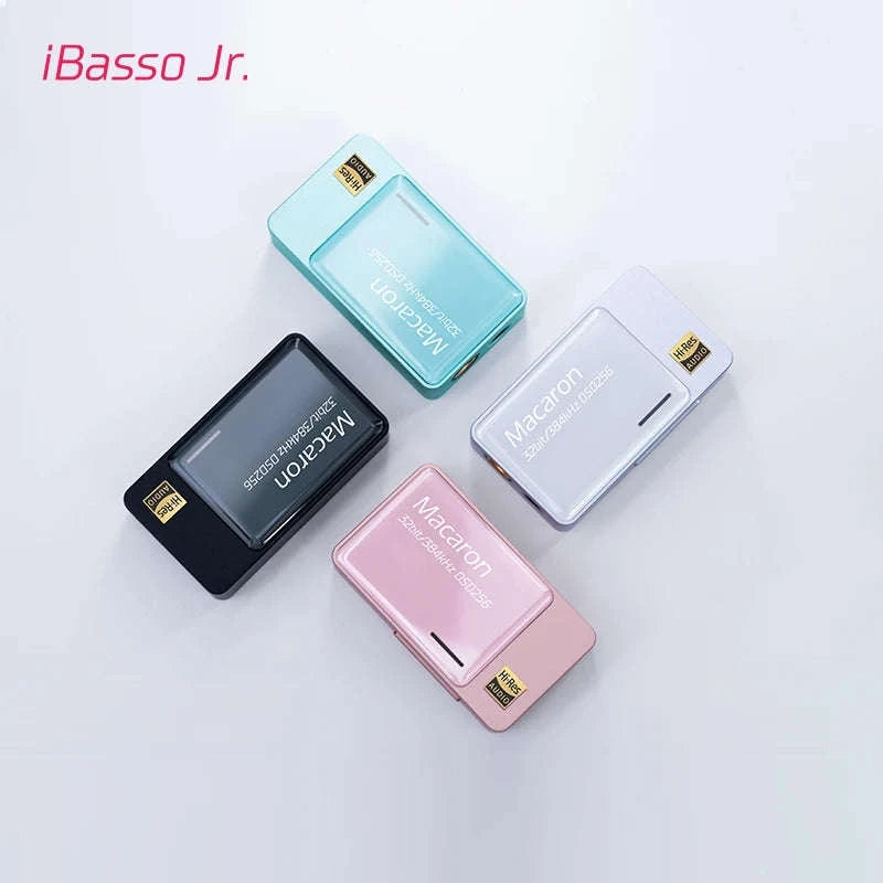 iBasso Jr Macaron Portable USB DAC Amp with 4.4mm & 3.5mm Output-Macaron (Black)