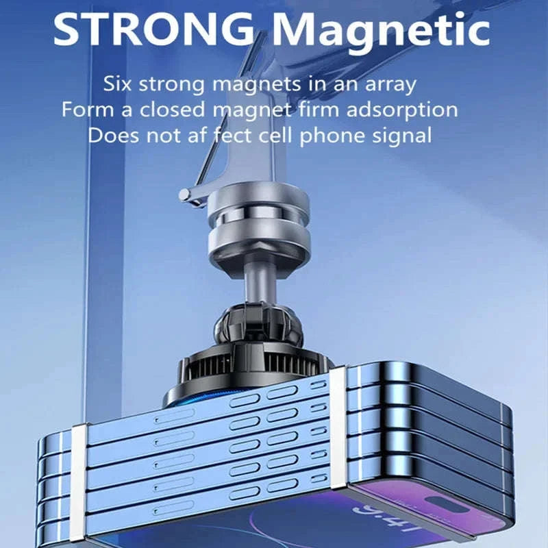 Ice Cooling Magnetic Car Charger Stand-Black