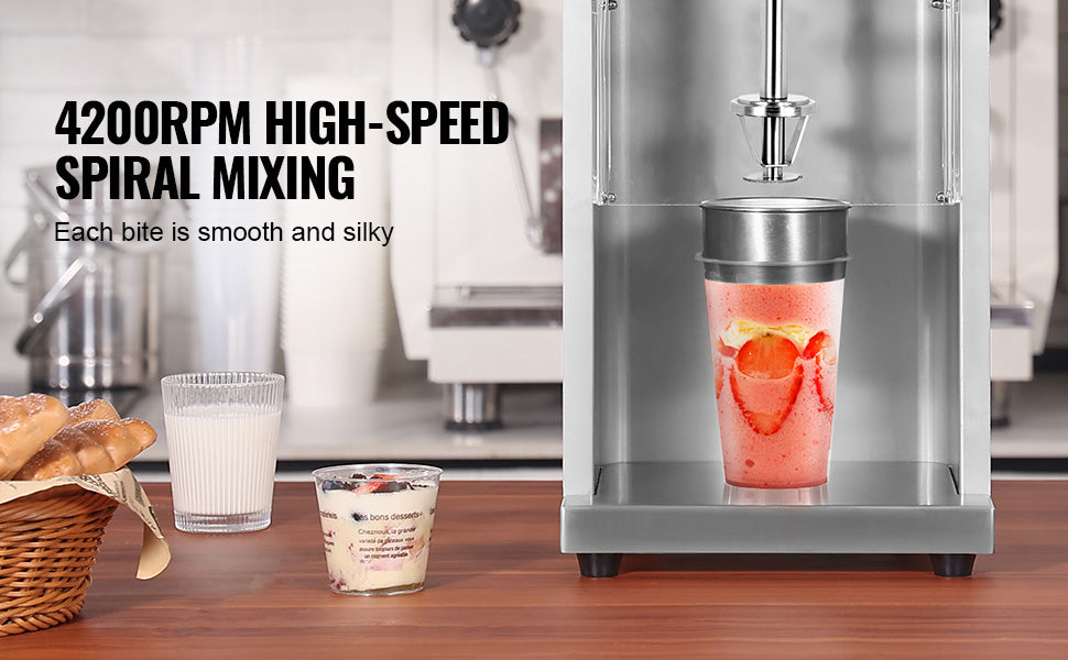 High-Speed Ice Cream Blender Mixer with Speed Adjustment
