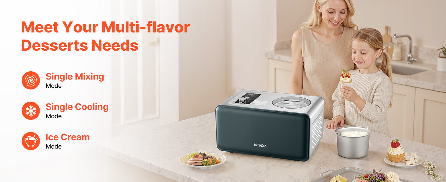 Machine à glace automatique avec compresseur 1,5 QT sans pré-congélation