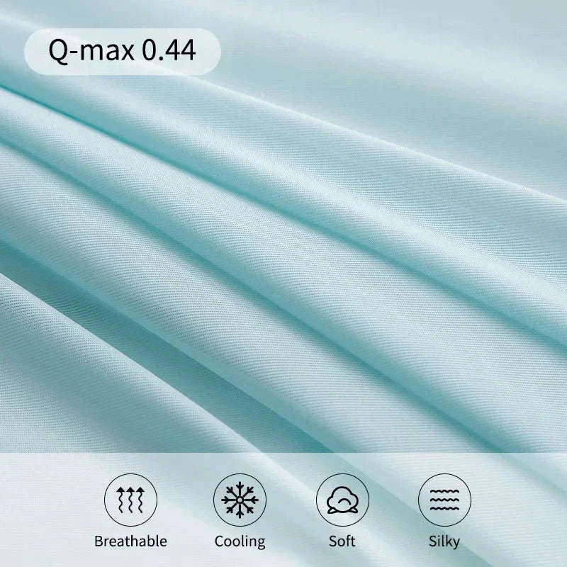 Ice Silk Cooling Blanket for Summer-Aqua Green / 200x230cm