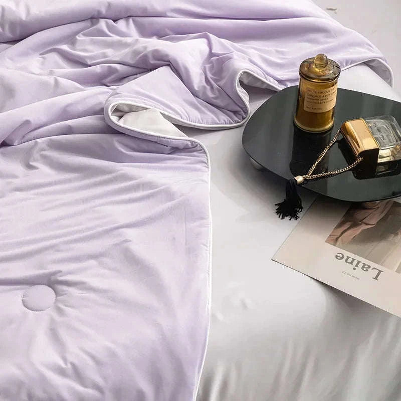 Ice Silk Cooling Blanket for Summer-Aqua Green / 200x230cm