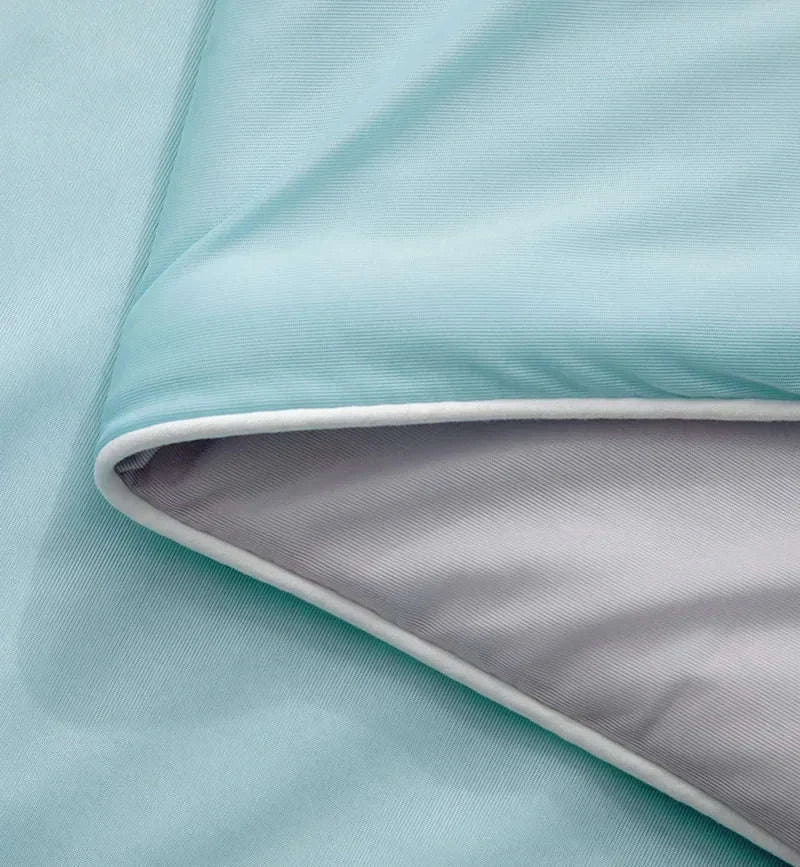 Ice Silk Cooling Blanket for Summer-Aqua Green / 200x230cm