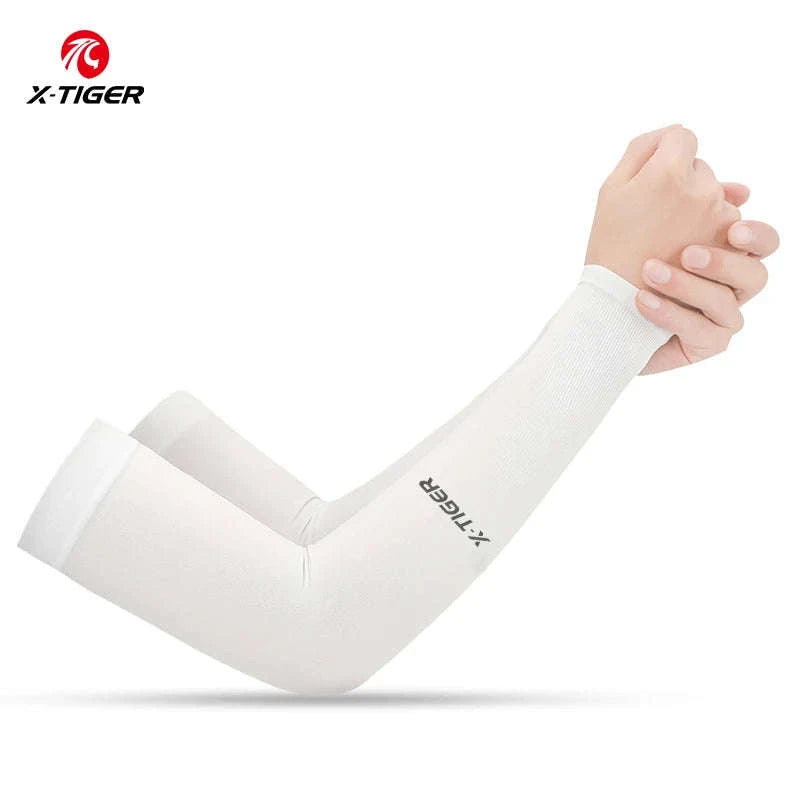 Ice Silk Cycling Arm Sleeves for Cool Performance-As picture