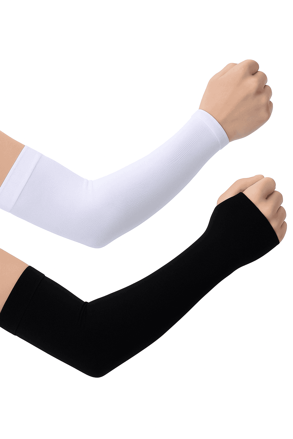 Ice Silk Cycling Arm Sleeves for Cool, Secure Fit-As picture