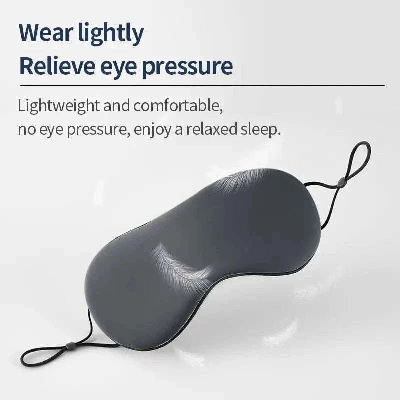 Ice Silk Dual-Use Warm & Cool Eye Mask for Restful Comfort-Grey