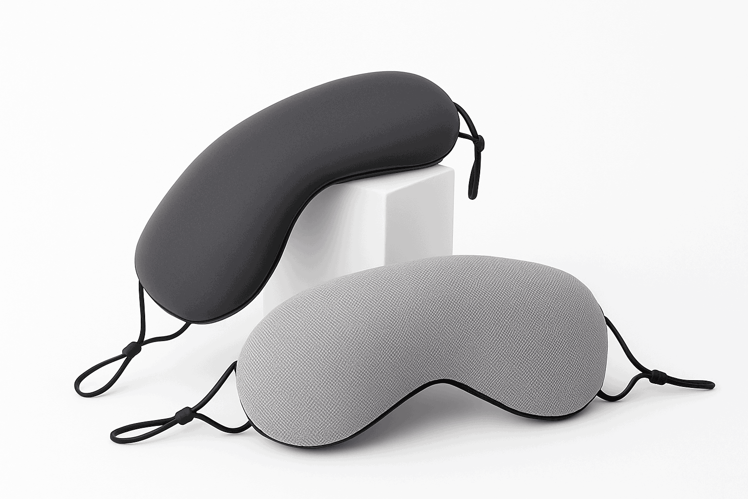 Ice Silk Dual-Use Warm & Cool Eye Mask for Restful Comfort-Grey