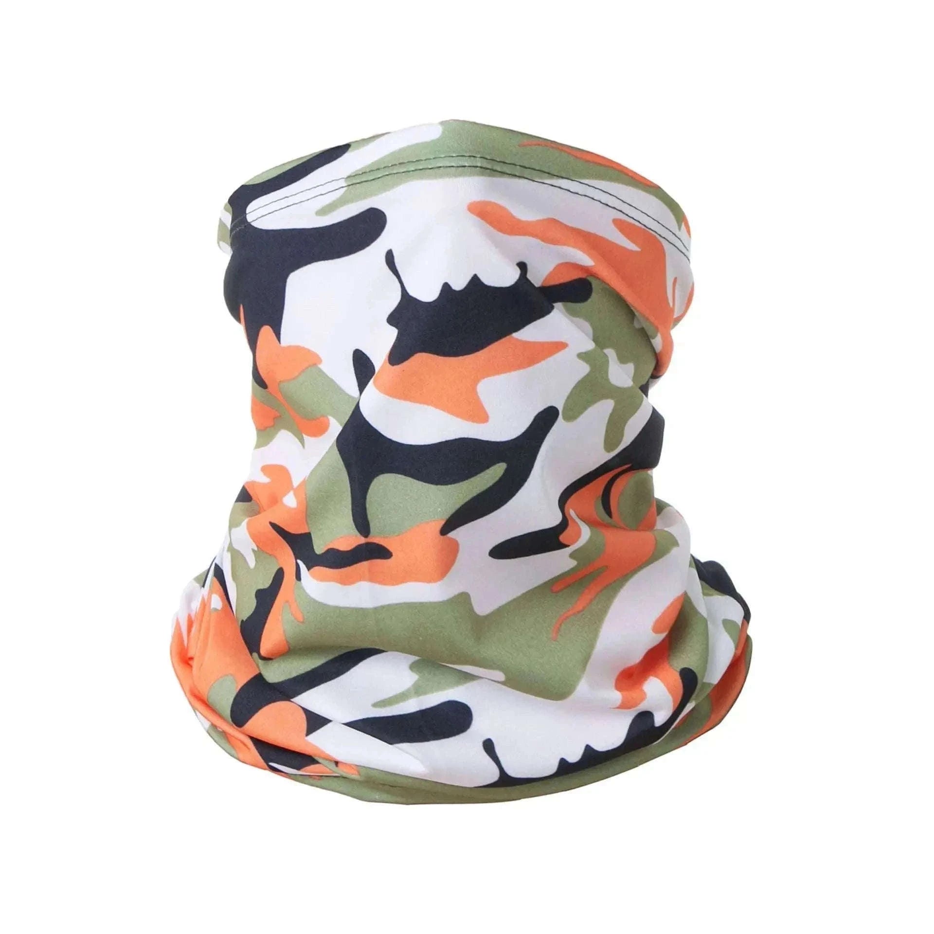 Ice Silk Sun Protection Neck Cover for Outdoor Riding-WHITE