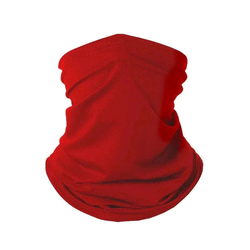 Ice Silk Sun Protection Neck Cover for Outdoor Riding-WHITE