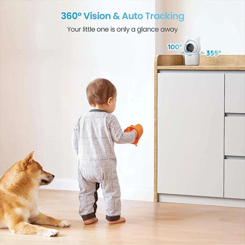 ieGeek 1080P Baby Monitor with 2 Cameras and Split Screen-United States