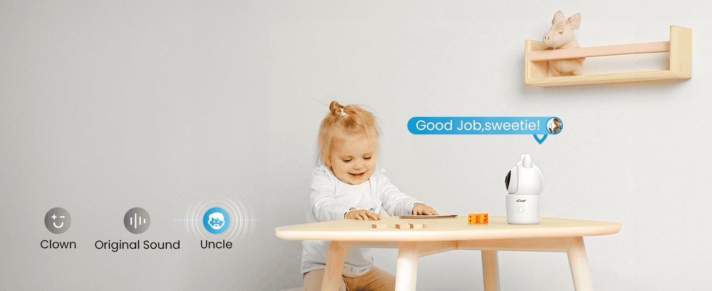 ieGeek 1080P Baby Monitor with 2 Cameras and Split Screen-United States