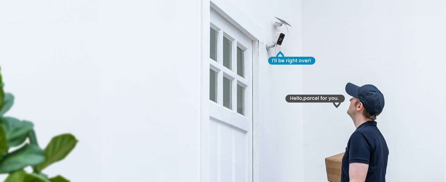 ieGeek 2K Solar Wireless Outdoor Security Camera with Color Night Vision-Italy