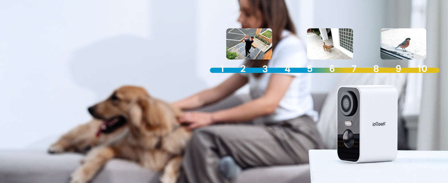 ieGeek 2K Wireless Battery Security Camera, 2-Pack-United Kingdom