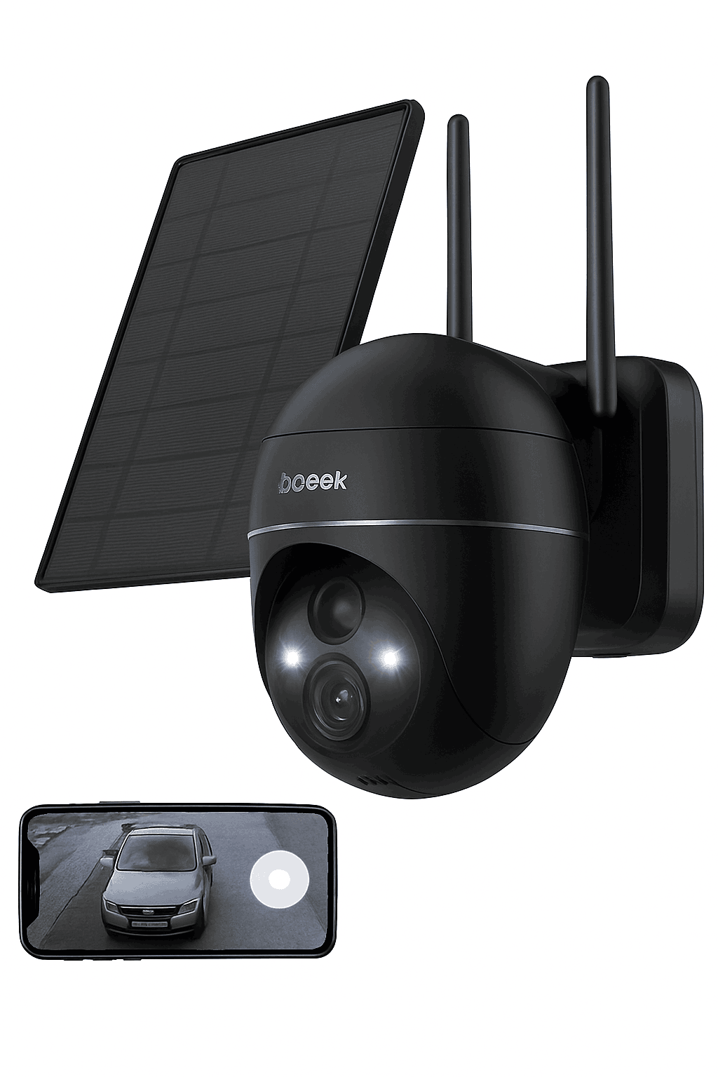 ieGeek 5MP Outdoor PTZ Security Camera with Solar Panel-Germany