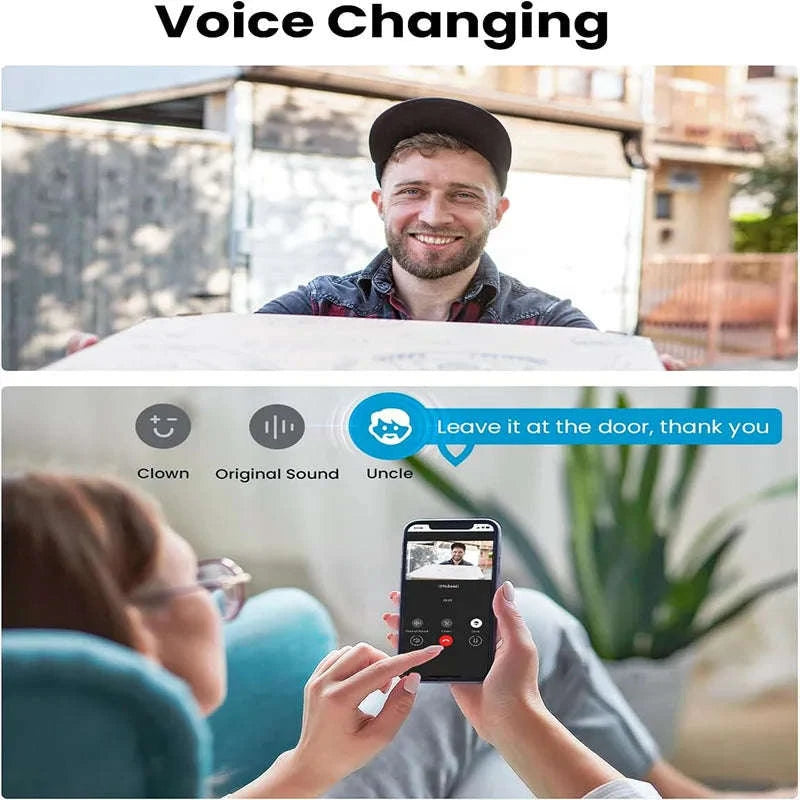 ieGeek Wireless Video Doorbell Camera with Chime, 2K HD-United Kingdom