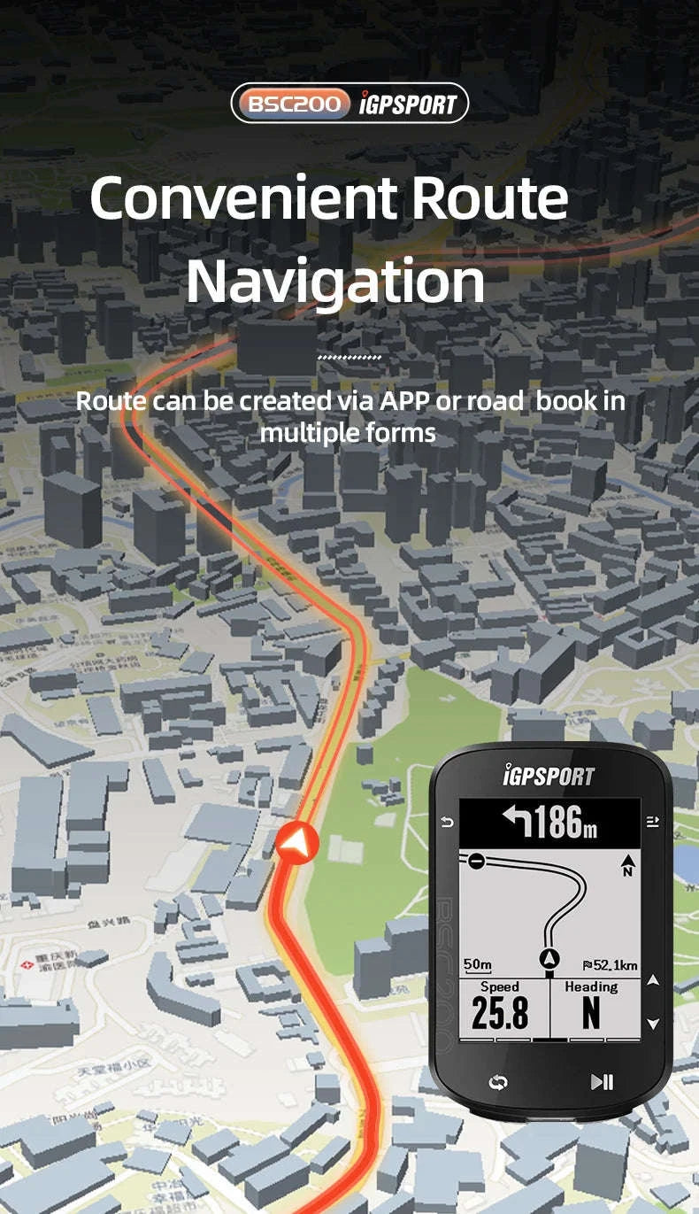 IGPSPORT BSC200 GPS Bicycle Computer-BSC200