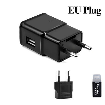 IP WiFi kamera skrita v USB polnilcu, omogoča ogled od kjerkoli 128GB.