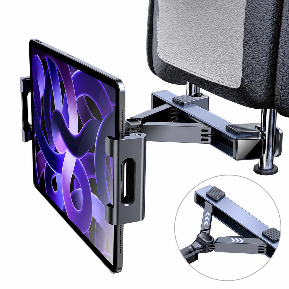 Telescopic Car Headrest Phone and Tablet Holder