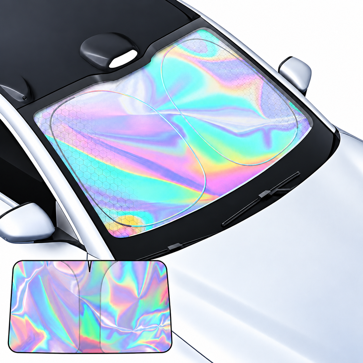Foldable Reflective Windshield Sunshade – S or L