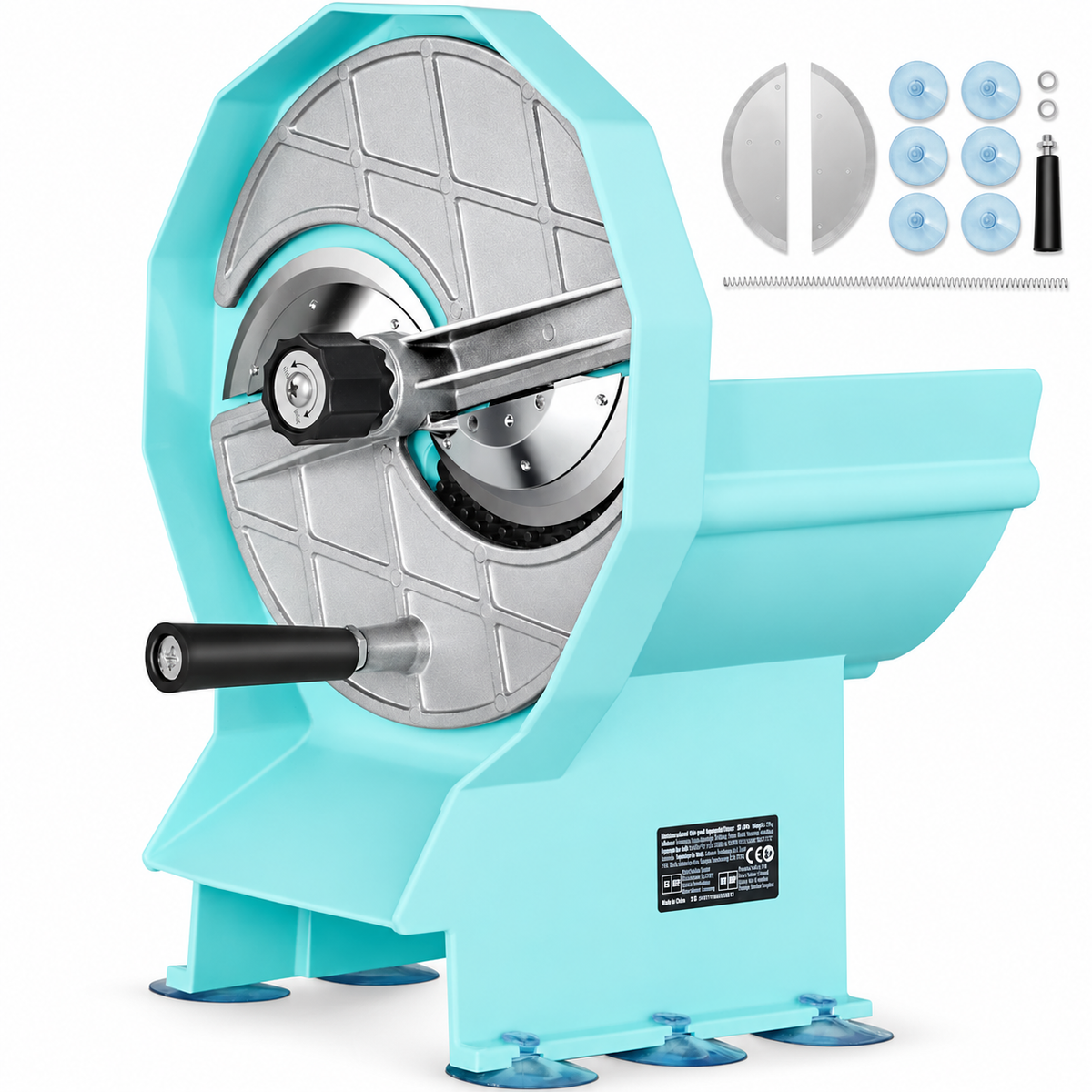 Manual Vegetable and Fruit Slicer with 0–12 mm Adjustment