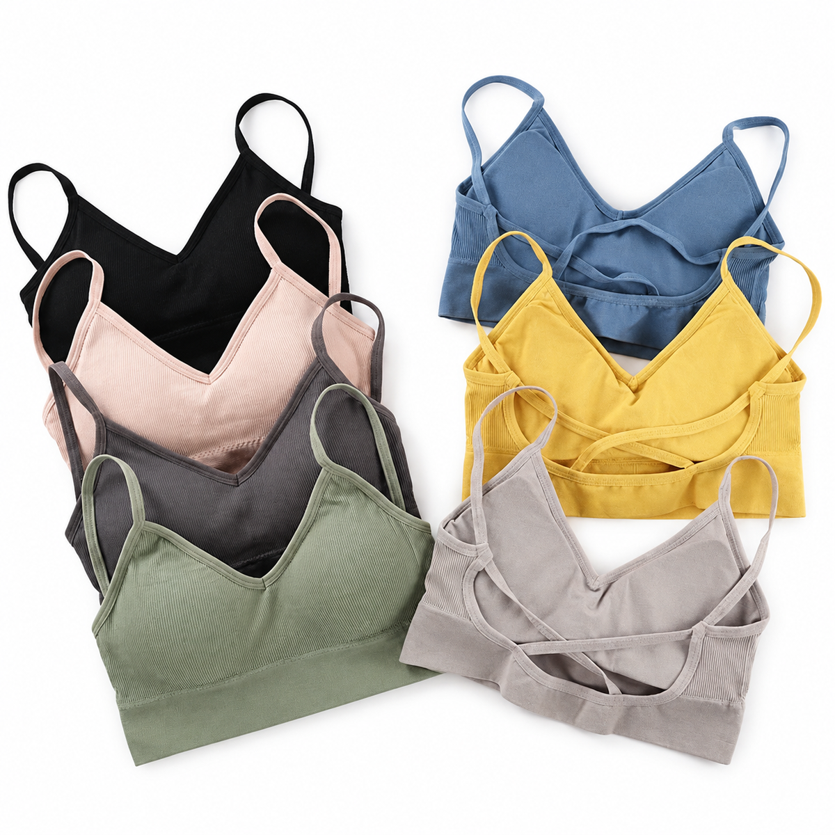 Cotton Camisole Bralette – Color Options
