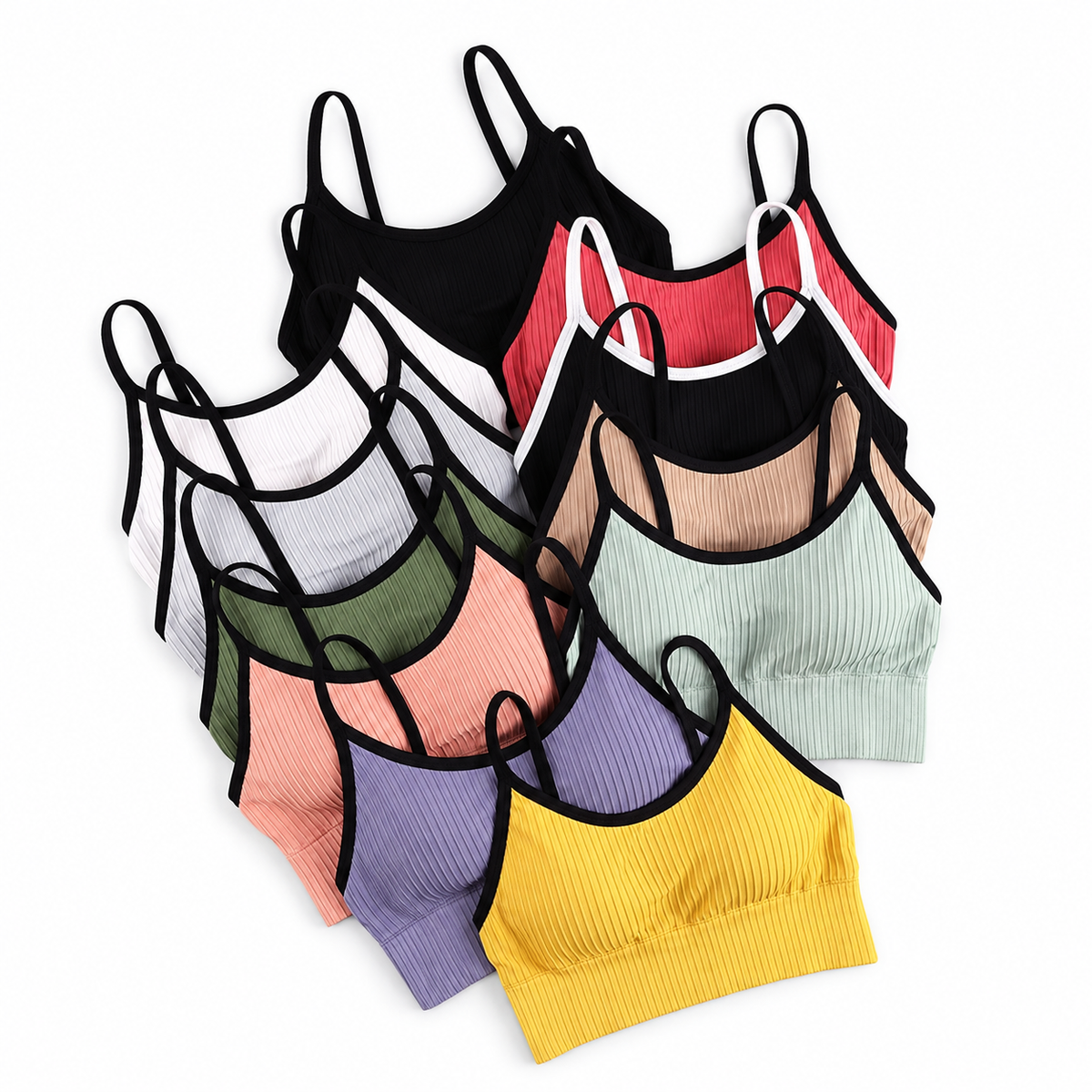 Cotton Crop Bralette – Color Options