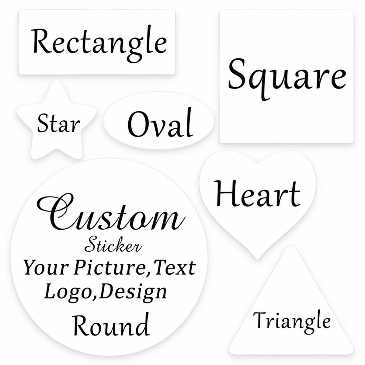 Custom Printed Labels – Shape and Paper Options