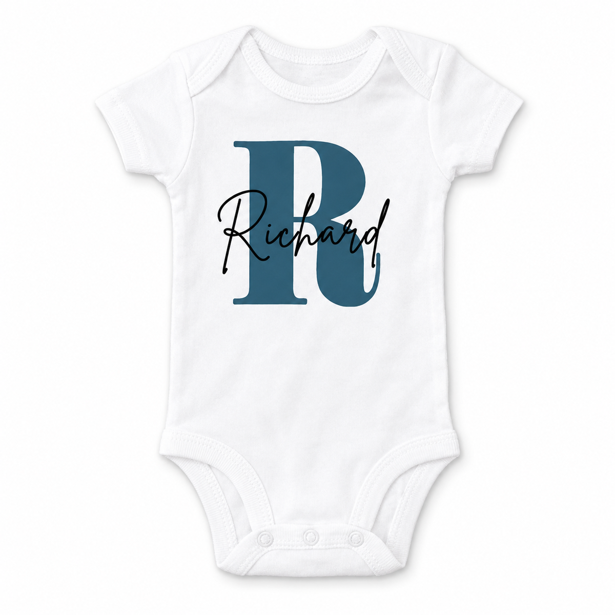 Personalized Initial-and-Name Baby Bodysuit