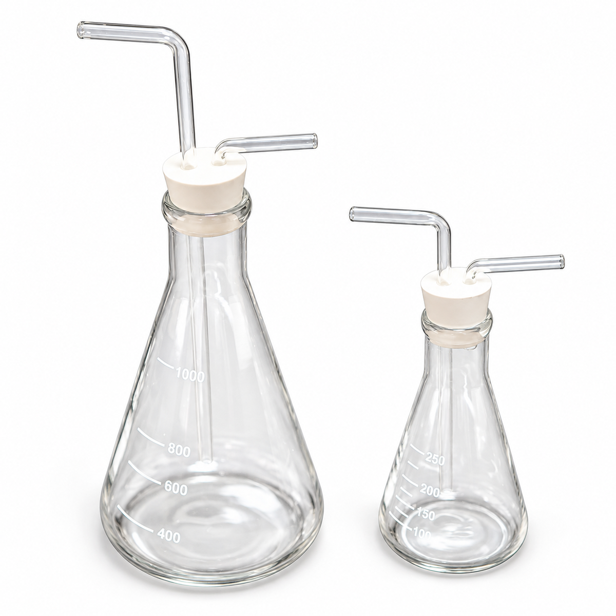 Conical Glass Gas Washing Bottle
