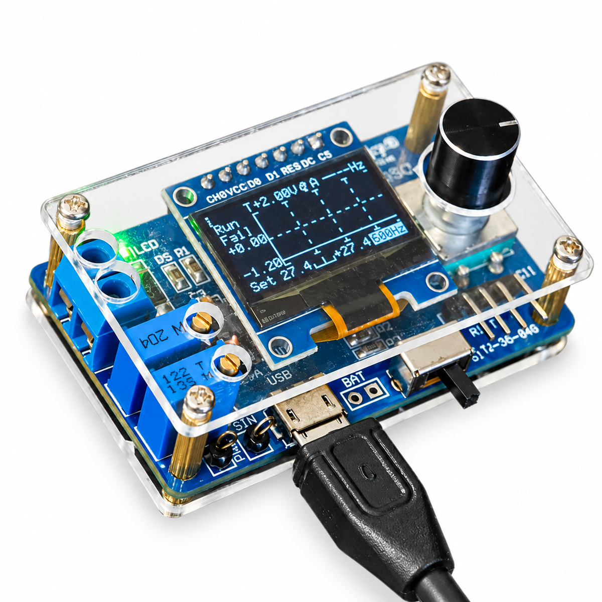 Mini Oscilloscope Soldering Kit with 0.96-Inch OLED