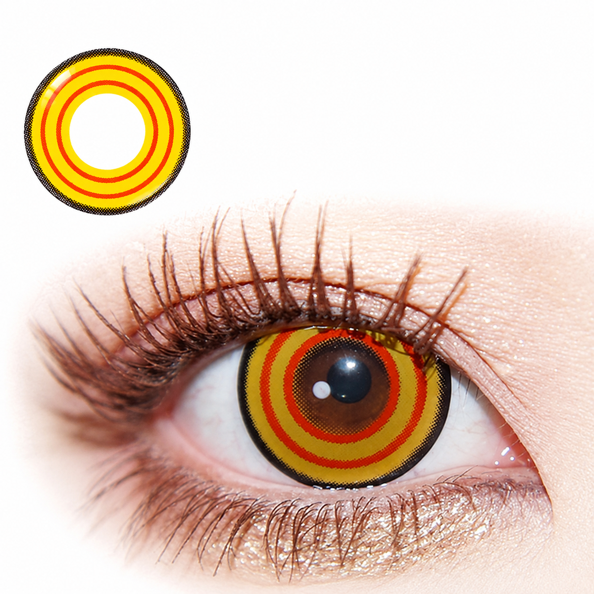 Yellow Coloured Contact Lenses - Pair